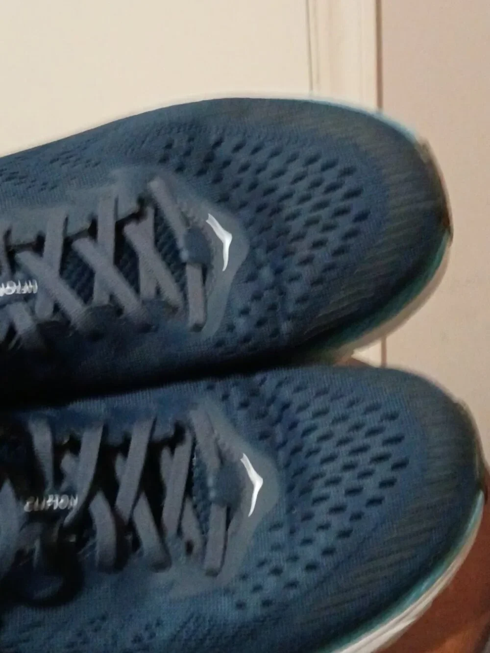 Hoka One One Clifton 7 Blue Running Shoes Mens Size 10 Wide 2E 1110534 MOAN